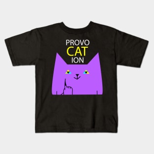 Provocative cat Kids T-Shirt